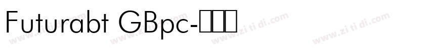 Futurabt GBpc字体转换